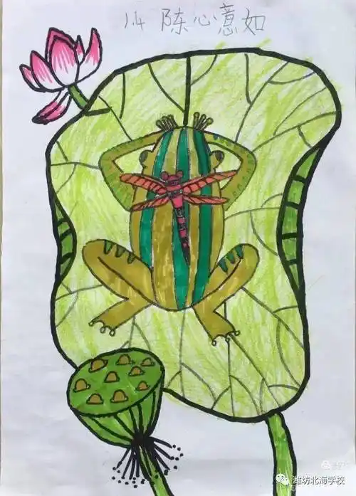 讲好防疫故事一年级画中画作品展