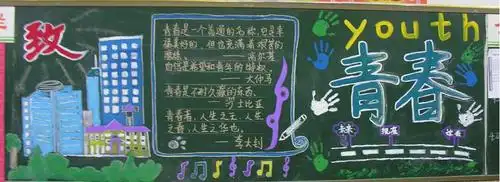 致青春的黑板报,美到哭的黑板报,青春主题的黑板报内容,关于青春励志