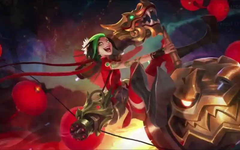 lol手游 金克丝神龙烈焰皮肤展示