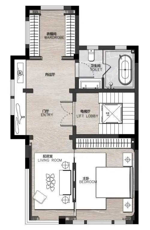普罗理想国装修效果图-500㎡别墅现代极简风格装修设计效果图