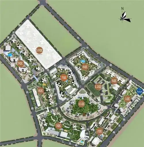 鸿荣源●壹城中心九区139平大五房6栋05户型,满两年,小区中心 清水房