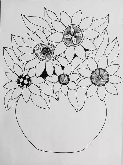 练习不同方向不同角度的线条