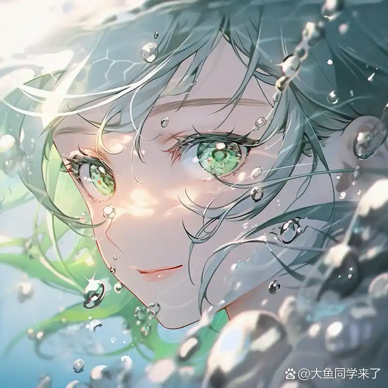 女生头像92 | 蓝绿色也太好看辣