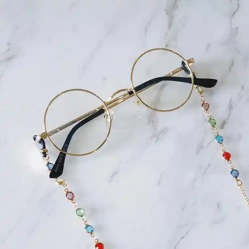 韩版潮复古原宿金丝边圆链条眼镜镜框ulzzang网红定制成品光学镜