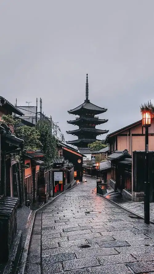 日本街道夜景图片高清手机壁纸_风景_手机壁纸下载_美桌网