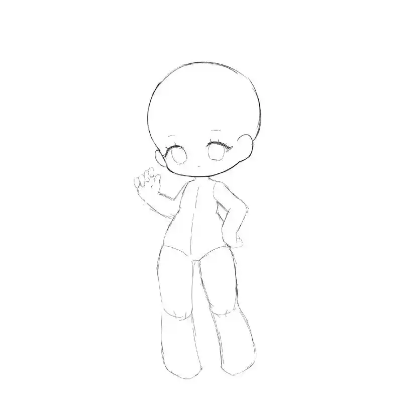 【q版人体练习】画的是单主的oc 第一张动作图片可以参考使用 - 抖音