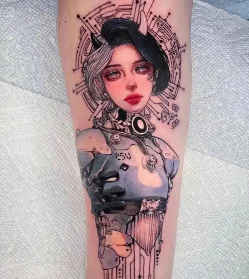 纹身  #二墩纹身精品推荐  #tattoo  #赛博朋克