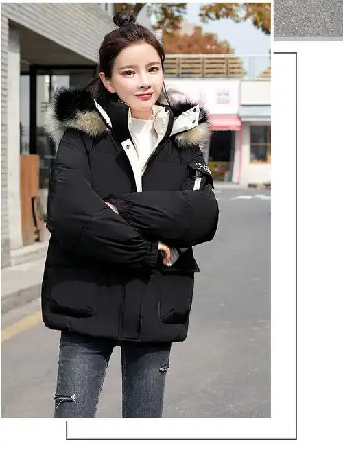 aemape新年战袍冬装棉服女2023年新款韩版时尚气质外套宽松棉衣小棉袄