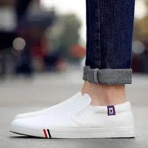 85折)领券后优惠:2元帆布鞋男低帮韩版潮流学生布鞋秋季休闲男生板鞋