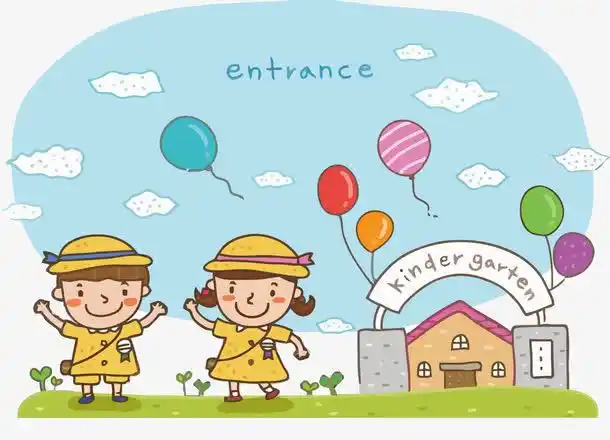 卡通幼儿园矢量