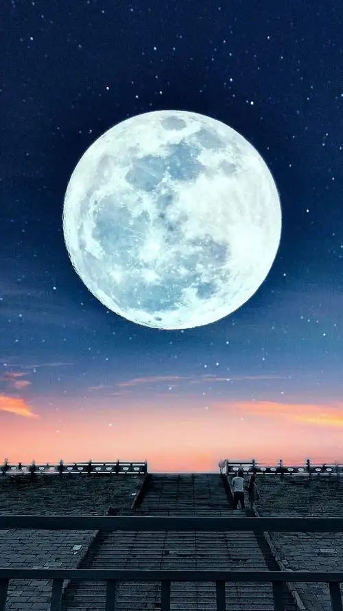 我们一起看星星看月亮#唯美浪漫 - 途球360 - 图虫