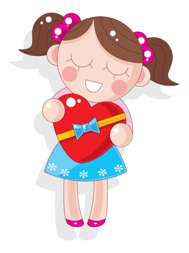 卡通小女生图片