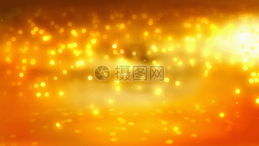 黄金粒子雨背景gif图片