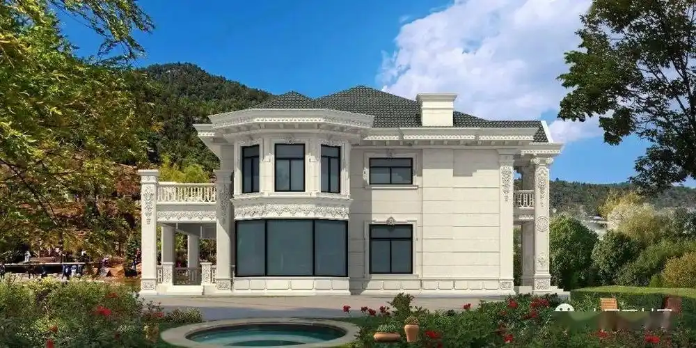 最新石材别墅外墙效果图,收藏起来慢慢看!_装饰