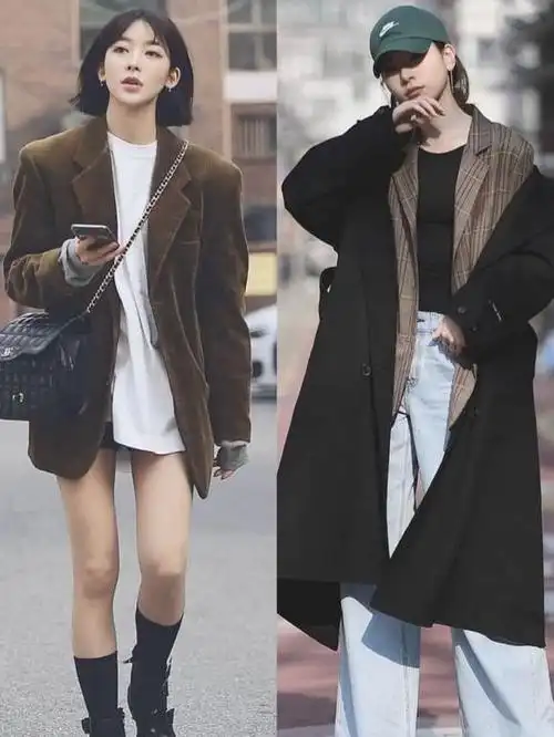 韩国女生真的太会穿了14套早春穿搭休闲又率性适合小个子
