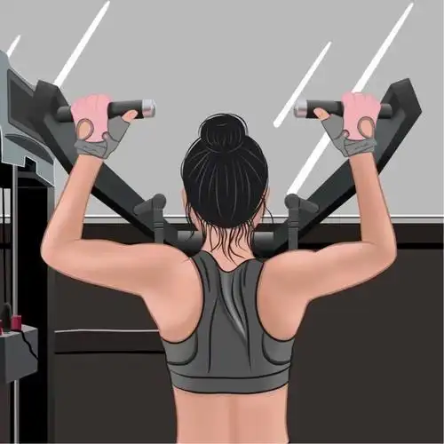 健身扎头发女生背影头像图片2022-01-25举重健身身材超好女生头像图片