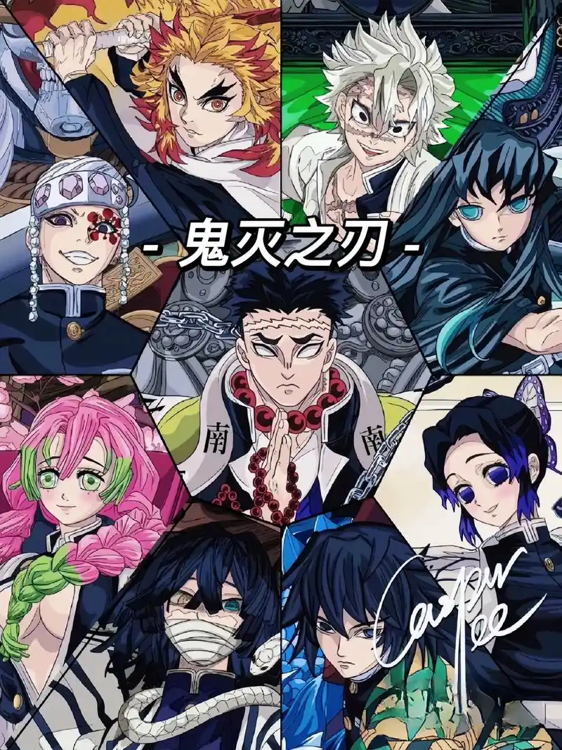 鬼灭之刃九柱壁纸.#鬼灭之刃 #动漫 #壁纸 - 抖音