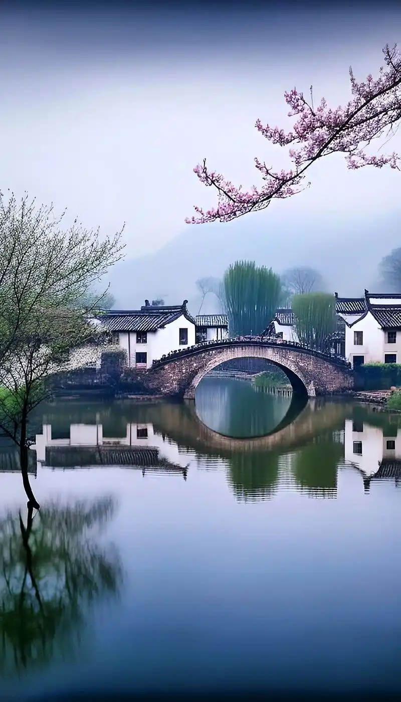 烟雨入江南 山水如墨染#图文伙伴计划 #江南水乡美如画 #梦 - 抖音