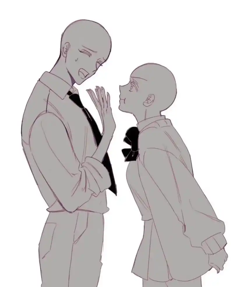 【必备素材】双人互动动作参考 小画家们是不是经常为动作发愁?