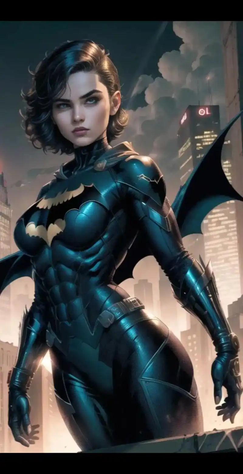 美丽的蝙蝠女侠.别让平凡的生活,耗尽你对生活的向往 #ai绘 - 抖音