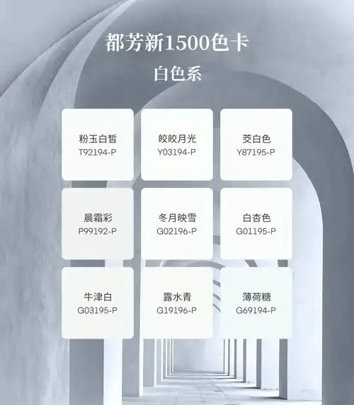 02都芳新1500色卡-白色系