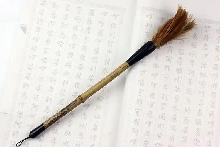 鸡毫笔 长锋毛笔 行楷草书书法国画 鸡毛笔写意泼墨绘画文房用品