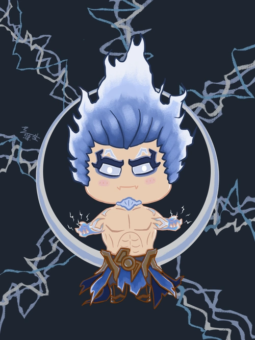 王者荣耀q版人物插画(司空震)