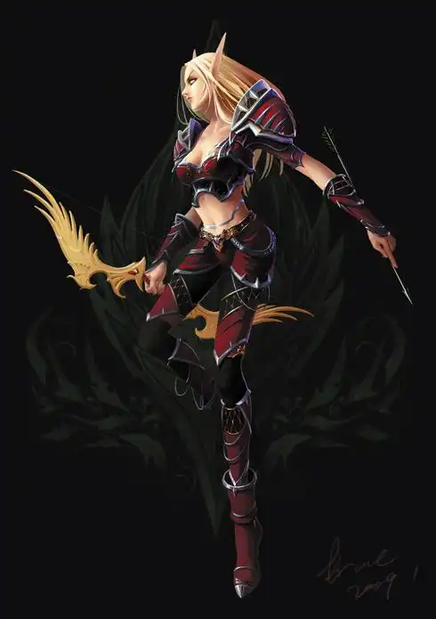 血精灵猎人给公会朋友的满级贺图