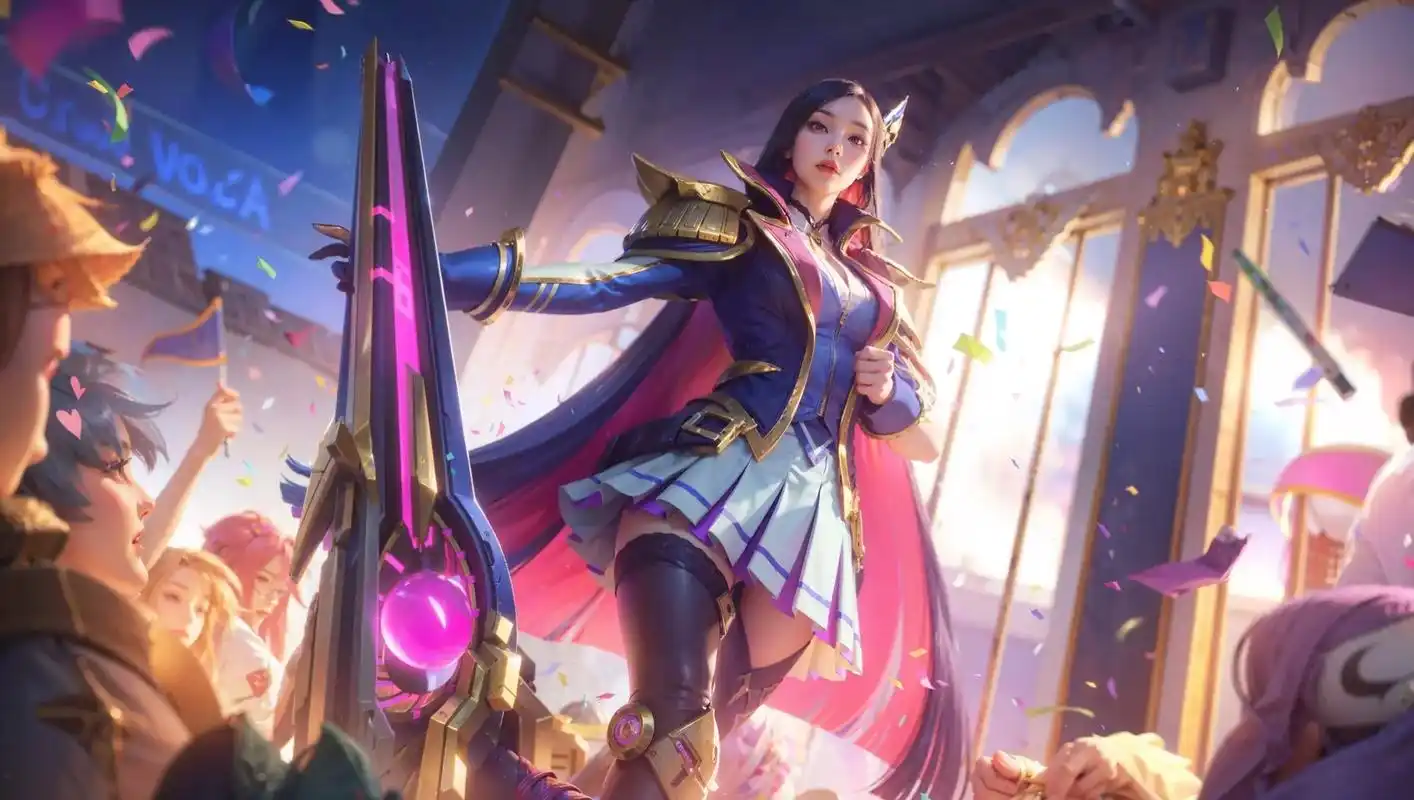 lol皮城女警高清皮肤#ai绘画 #lol #皮城女警 #壁 - 抖音