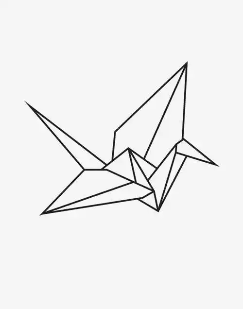 千纸鹤简笔画 2022最新千纸鹤简笔画作品
