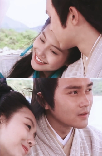 朱茵版《射雕英雄传》:黄蓉迎风乘舟飘然而出,郭靖不由呆立原地_腾讯