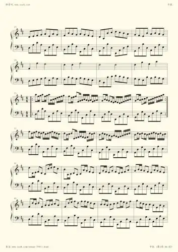 卡农jojann pachelbel- jojann pachelbel小提琴谱