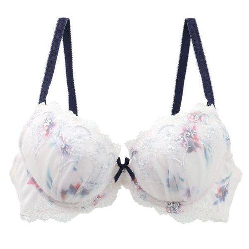 诗萝涵朵shirohato女士内衣聚拢上托可爱刺绣奢华蕾丝文胸
