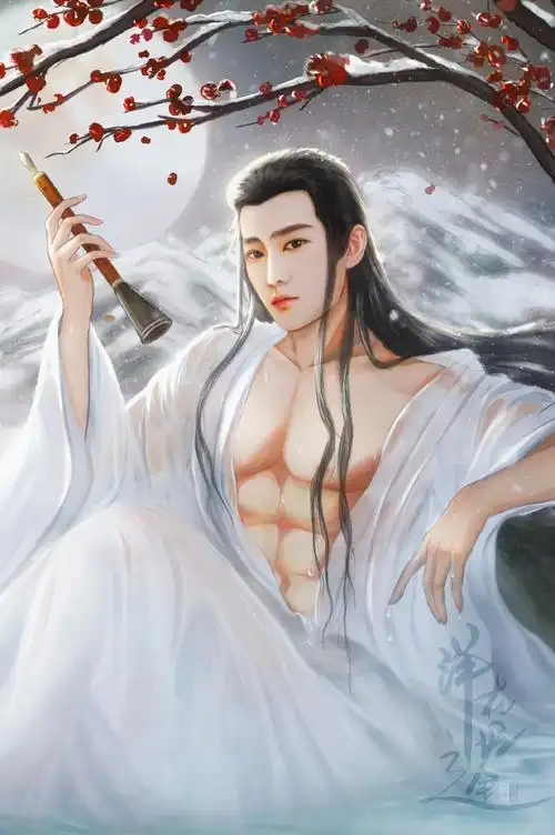 杨洋古装水墨古风手绘