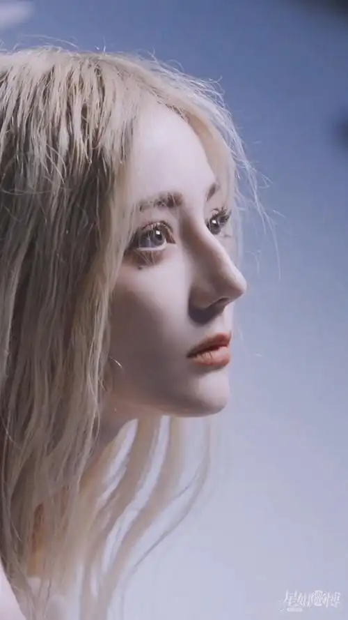 迪丽热巴白发异世精灵##星姐微博