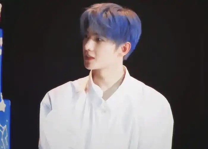 蓝发小精灵yyds!杨洋不当爱豆可惜了,当爱豆也可惜了.