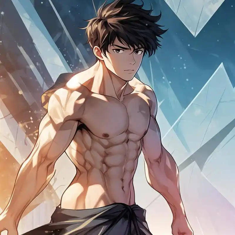 94漫画风男生头像,秀出腹肌!97 想要换个酷炫的头像吗?