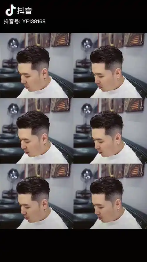 侧背头适合国字脸圆脸瓜子脸短额男生发型