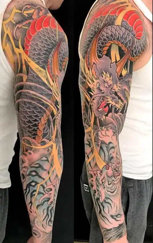 男士花臂纹身图片花臂纹身2