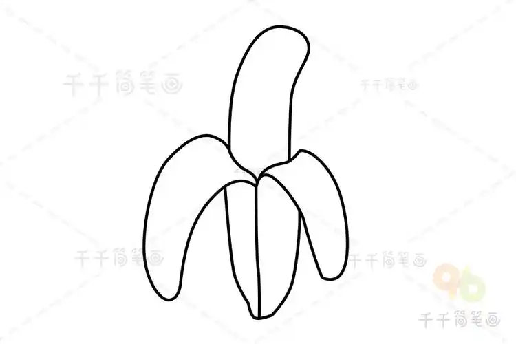 香蕉简笔画图片大全步骤分解
