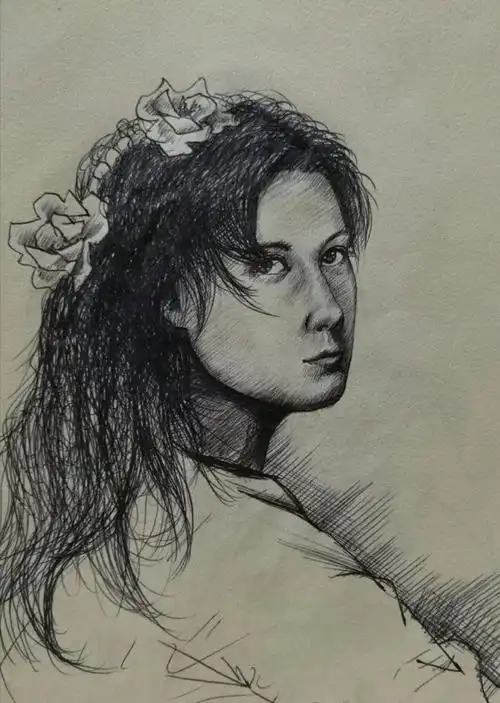 走进塔尔寺___贺希格速写作品