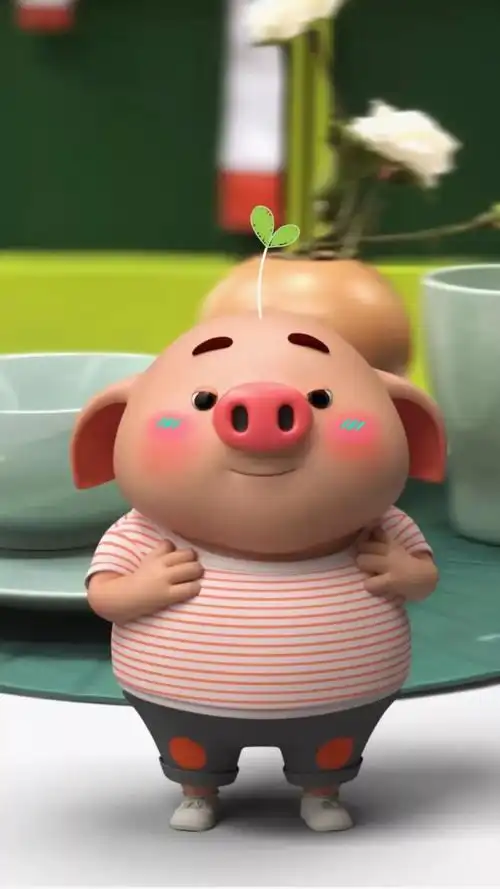 刷爆抖音的猪猪壁纸!