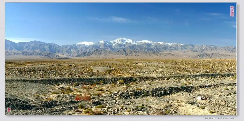 跟山水摄影群去甘肃无人区拍摄国画山景区,事先开好通行证过三道关卡