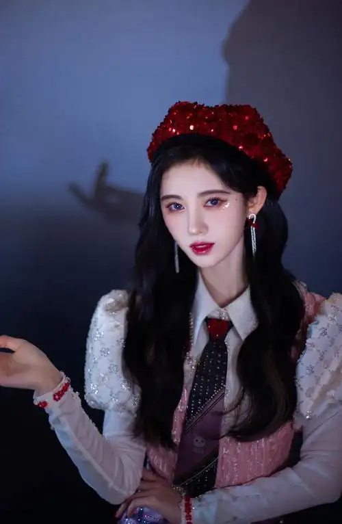 鞠婧祎女团风跨年造型