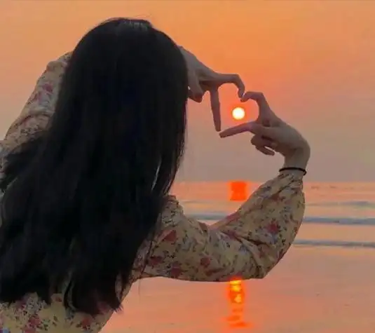 落日背影头像女 女生头像图片大全 -【爱个性】