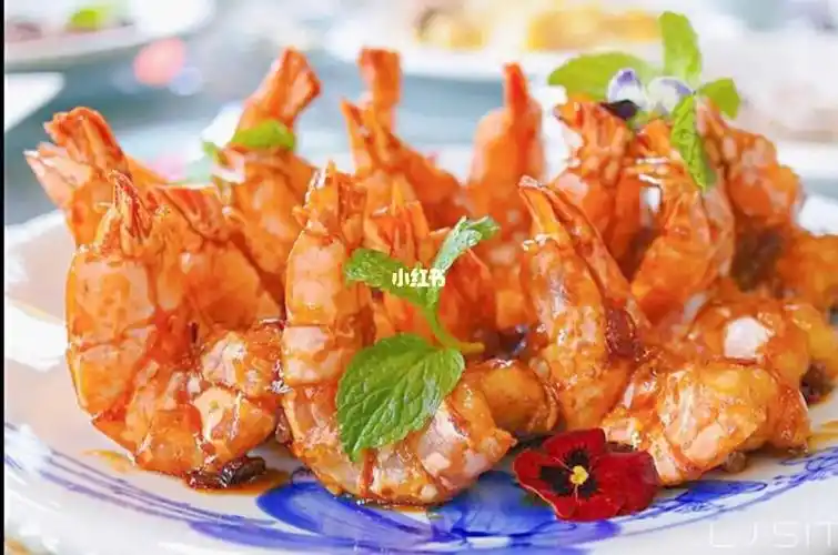 招牌菜~宫爆虎虾