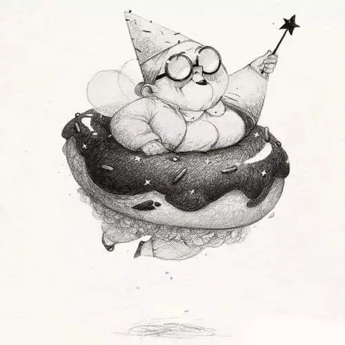 超级有趣的素描插画,画风简直太赞了!敢不敢再萌一点~!_素描入门_零二