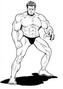 绘画男肌肉男绘画照片