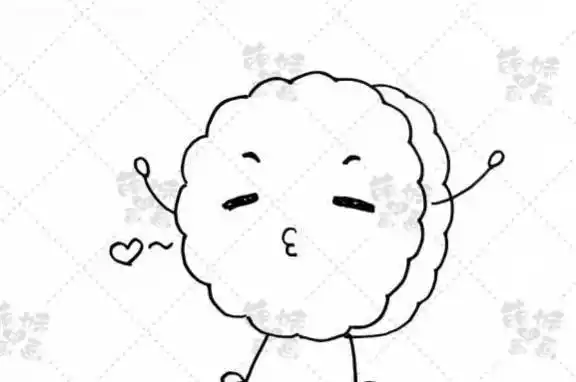 步骤讲解中秋节月饼,嫦娥和玉兔简笔画元素,画到手抄报上吧!