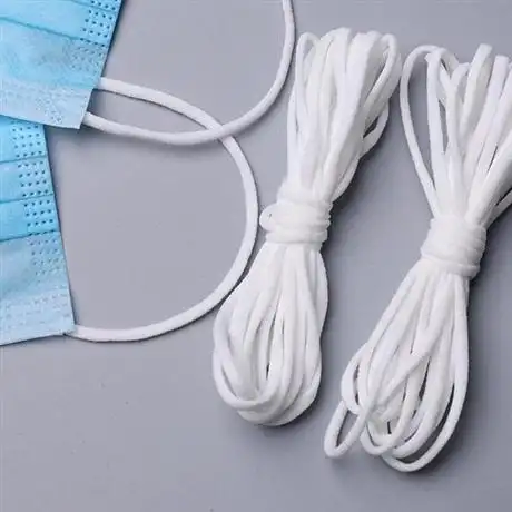 圆扁口罩带弹力n95空心2.5-5mm口罩松紧绳一次性挂耳带 口罩绳
